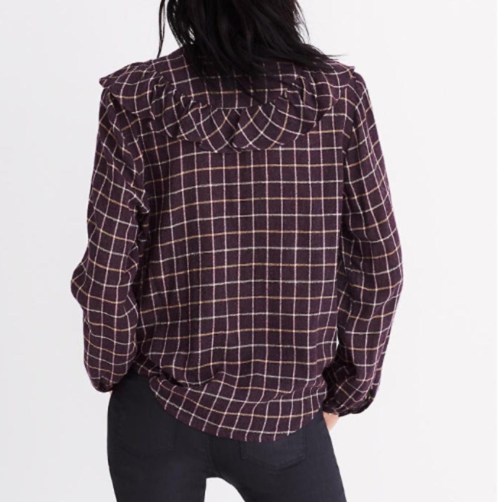 🆕 Madewell Ruffle Top - Picture 4 of 16